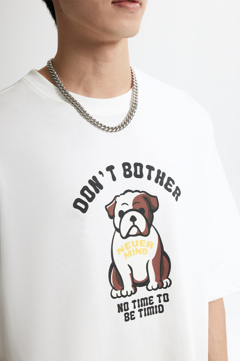 BULLDOG FUN PRINT T-SHIRT