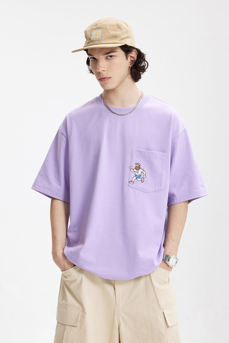 EMBROIDERED POCKET T-SHIRT