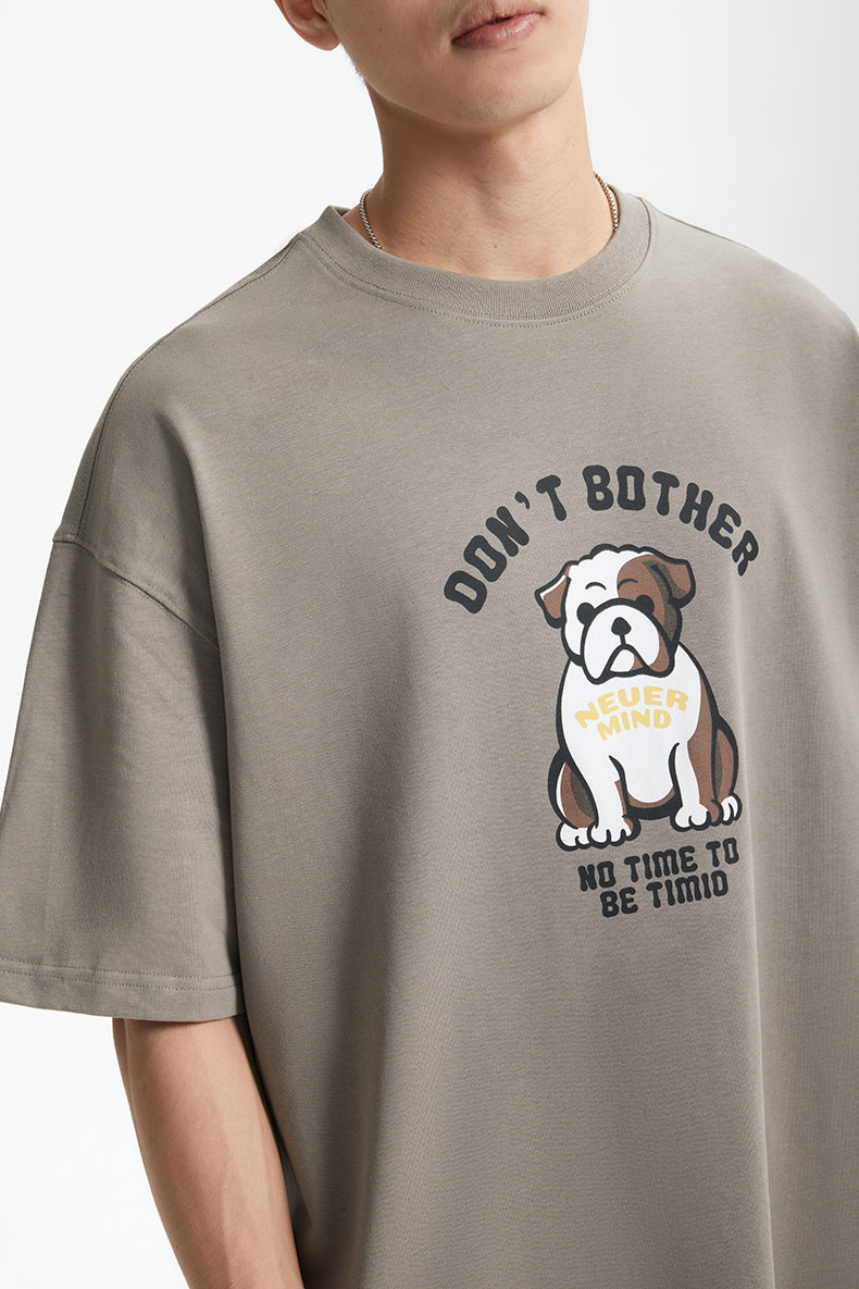 BULLDOG FUN PRINT T-SHIRT