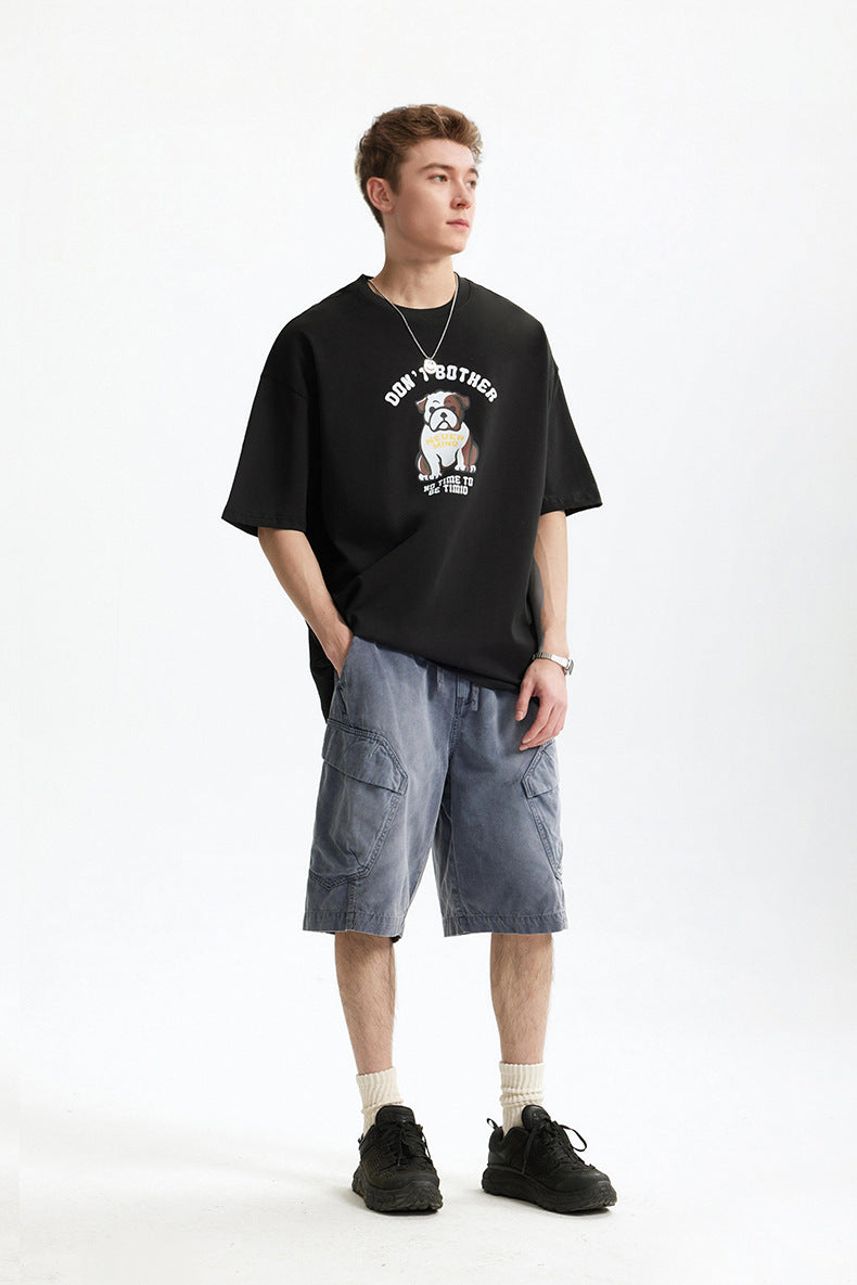 BULLDOG FUN PRINT T-SHIRT