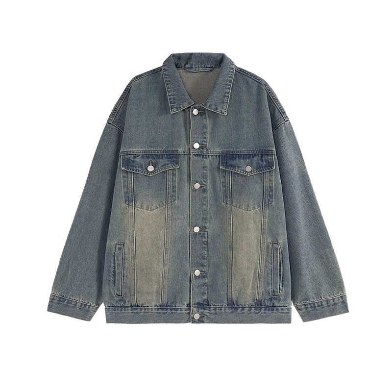 VINTAGTE WASHED DENIM JACKET