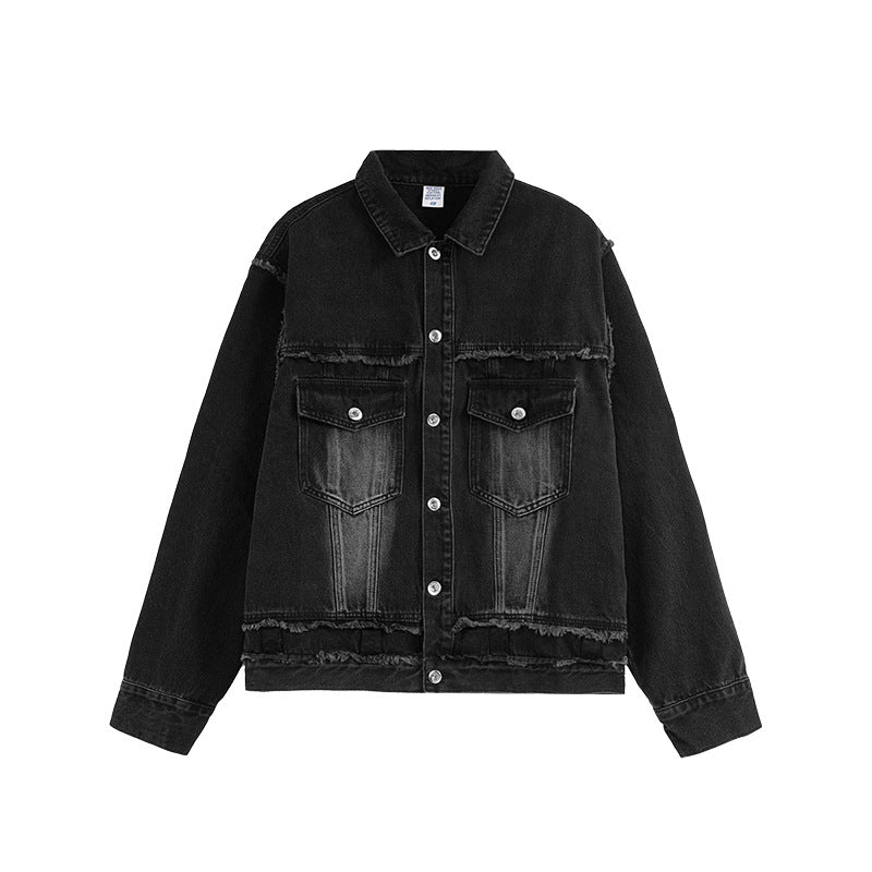 VINTAGTE WASHED DENIM JACKET
