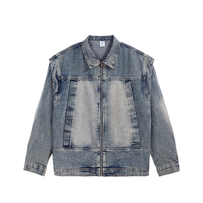 VINTAGTE WASHED DENIM JACKET
