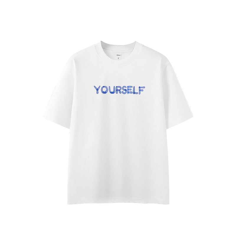CONTRAST LETTER T-SHIRT