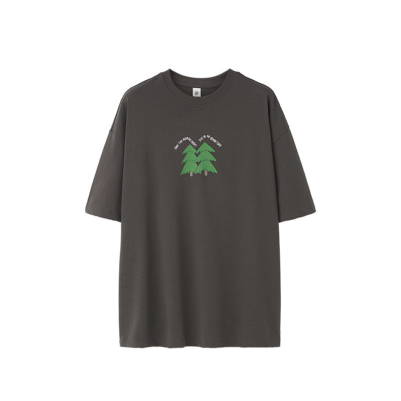 PINE FOAMMING CARTOON PRINT T- SHIRT