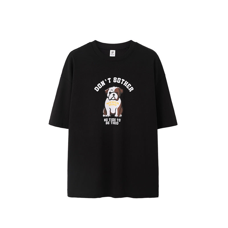 BULLDOG FUN PRINT T-SHIRT