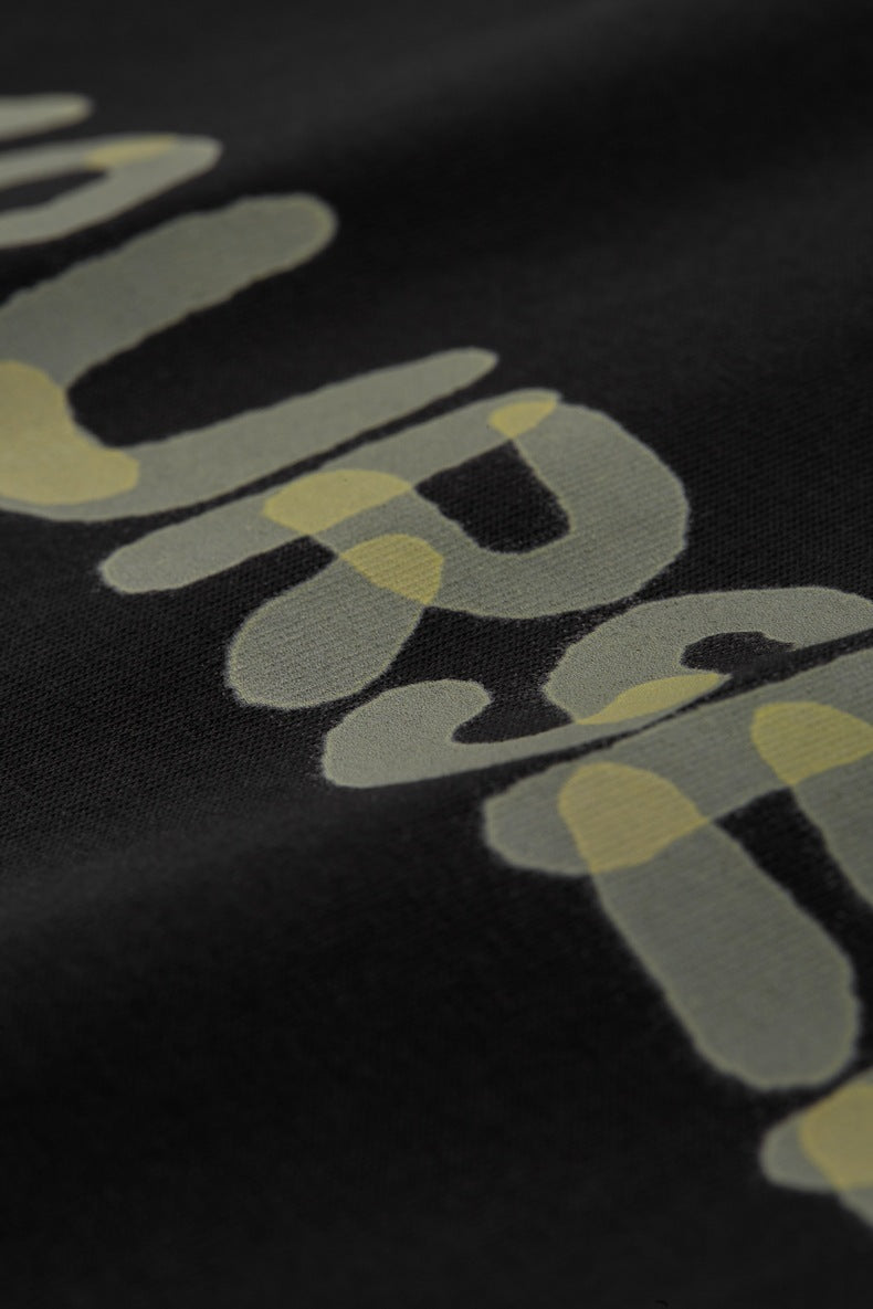 CONTRAST LETTER T-SHIRT