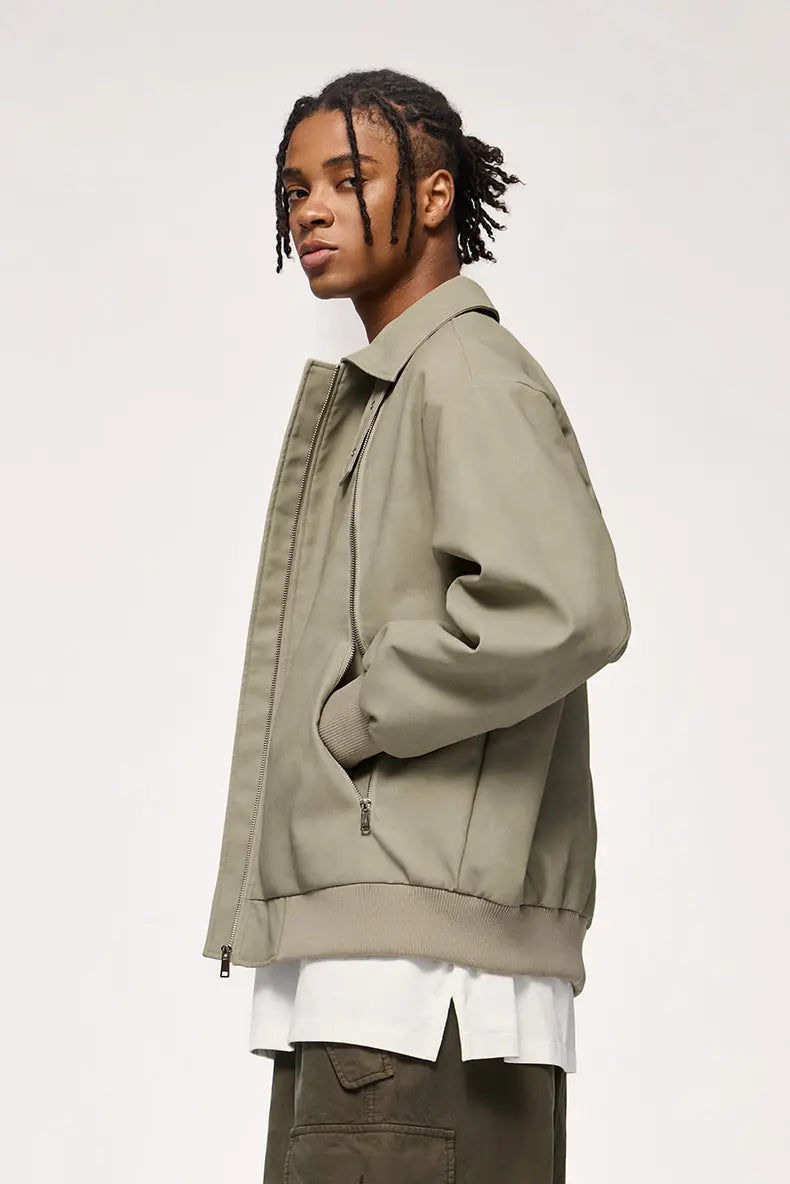 DOUBLE ZIPPER PU LEAHTER JACKET TIO