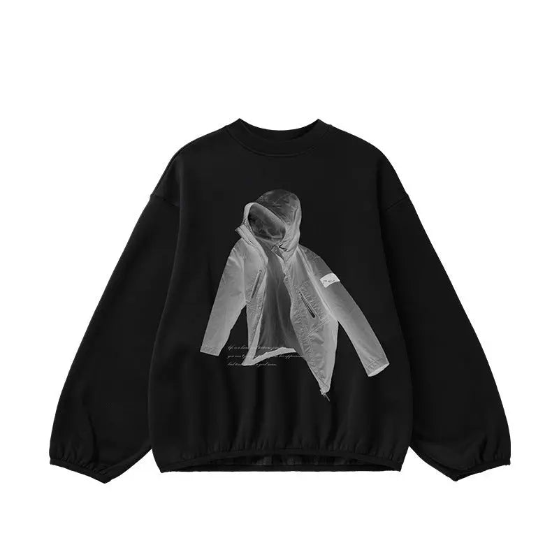 X-Ray PATTERN FLEECE SWEATSHIRT TIO