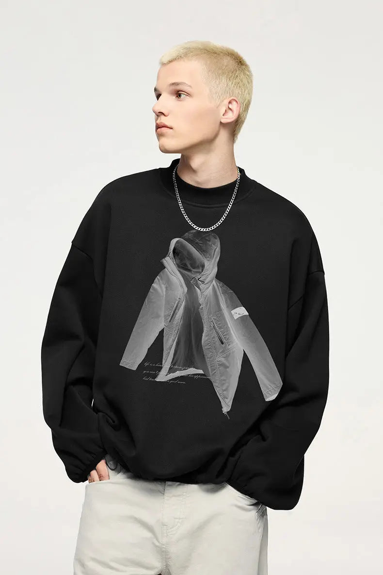 X-Ray PATTERN FLEECE SWEATSHIRT TIO