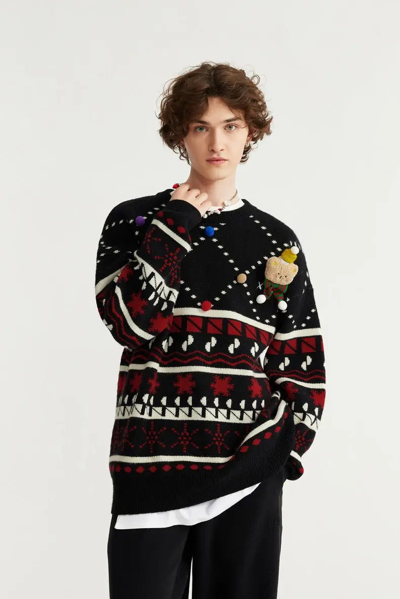 HEY BEAR-CHRISTMAS SWEATER TIOB