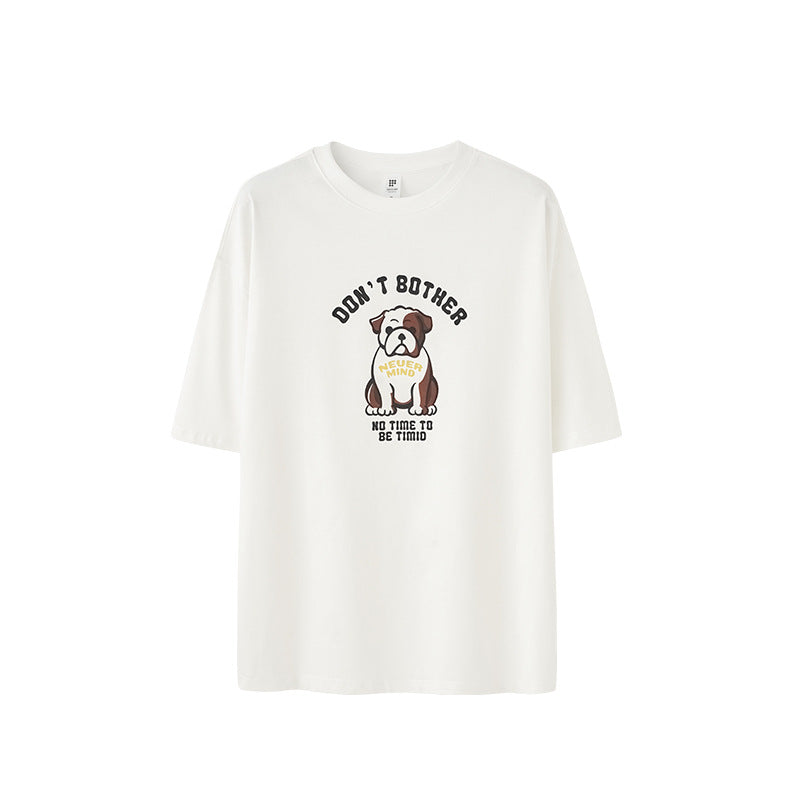 BULLDOG FUN PRINT T-SHIRT