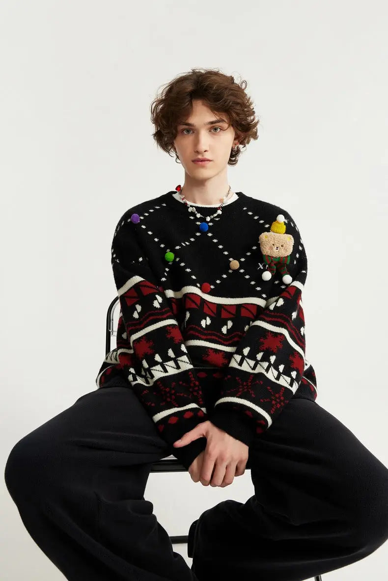 HEY BEAR-CHRISTMAS SWEATER TIOB