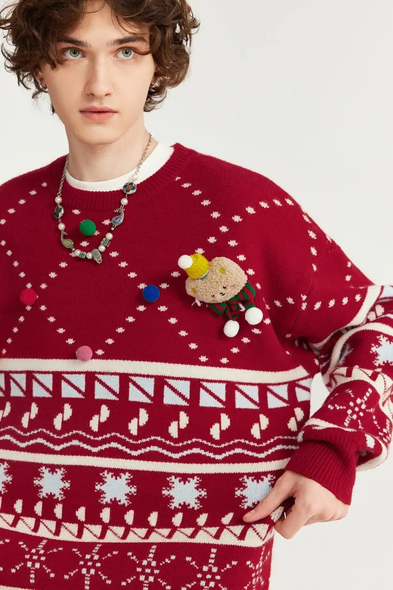 HEY BEAR-CHRISTMAS SWEATER TIOB