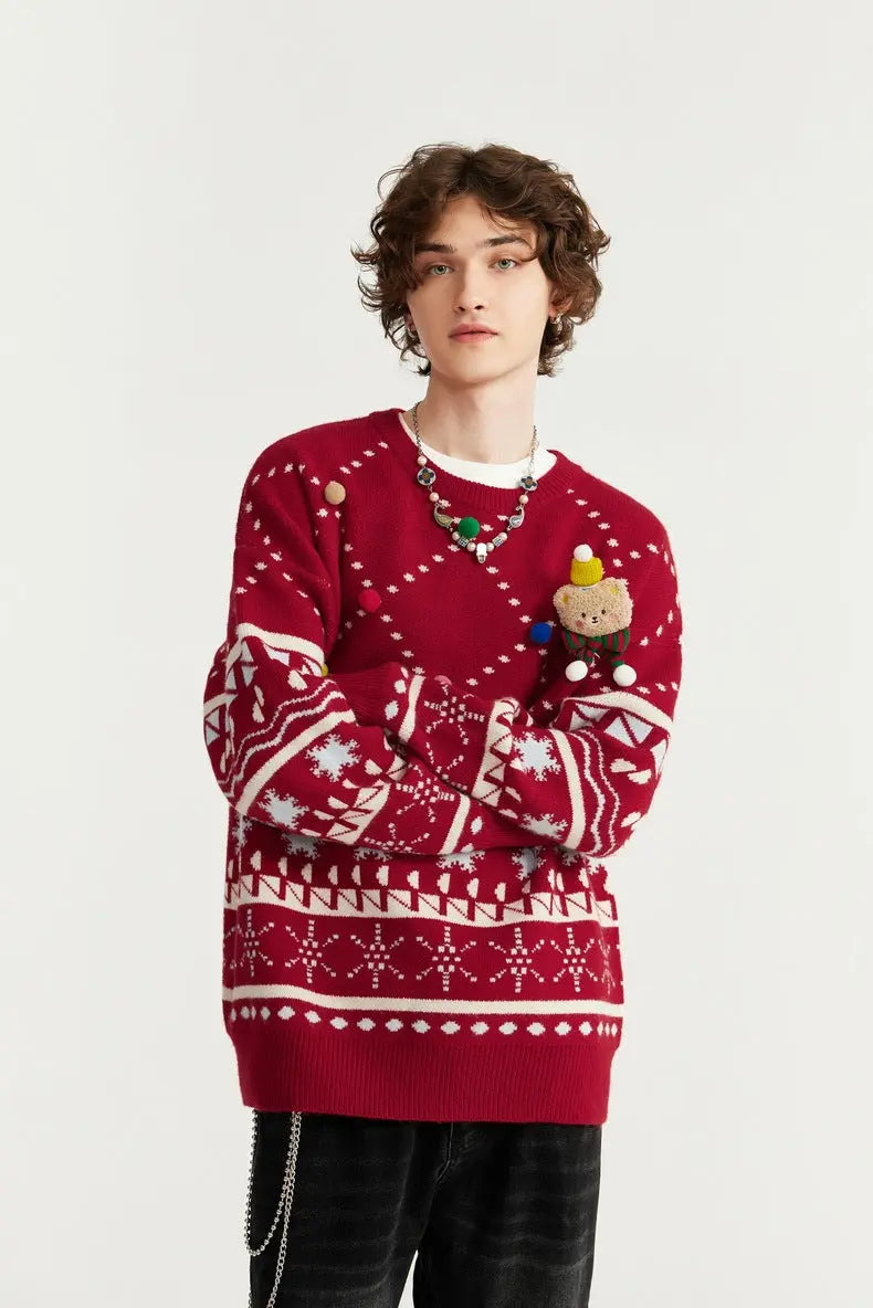 HEY BEAR-CHRISTMAS SWEATER TIOB
