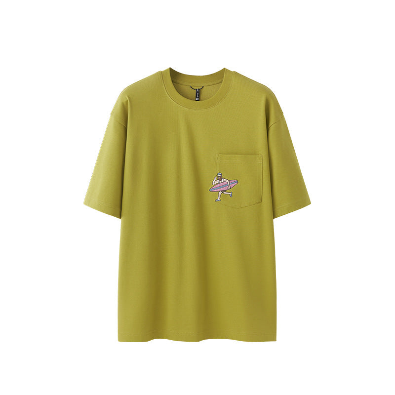 EMBROIDERED POCKET T-SHIRT