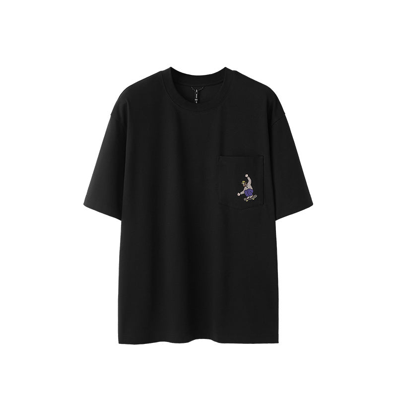 EMBROIDERED POCKET T-SHIRT