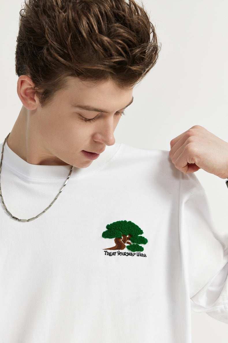 PINE EMBROIDERY T-SHIRT