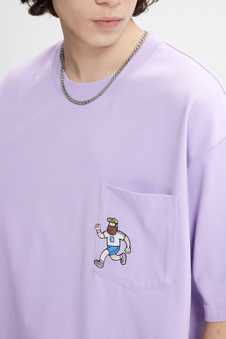 EMBROIDERED POCKET T-SHIRT