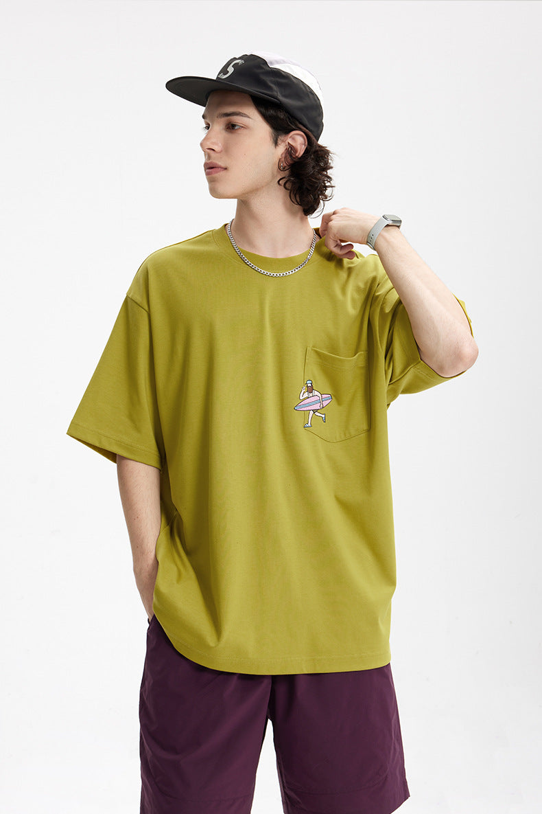 EMBROIDERED POCKET T-SHIRT