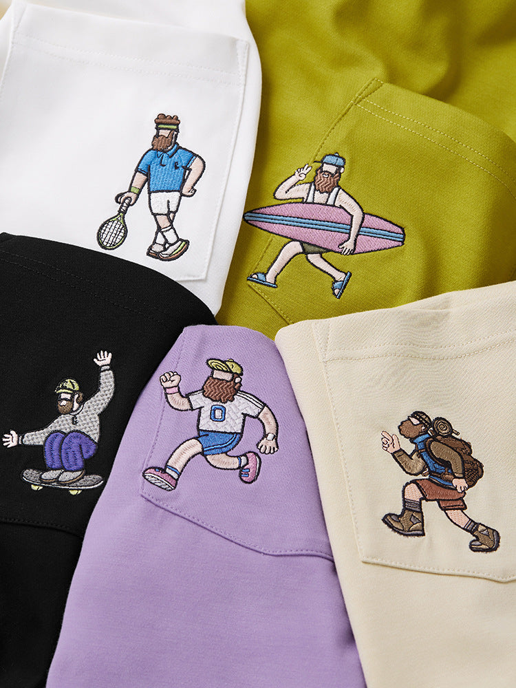 EMBROIDERED POCKET T-SHIRT