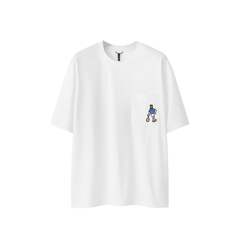 EMBROIDERED POCKET T-SHIRT
