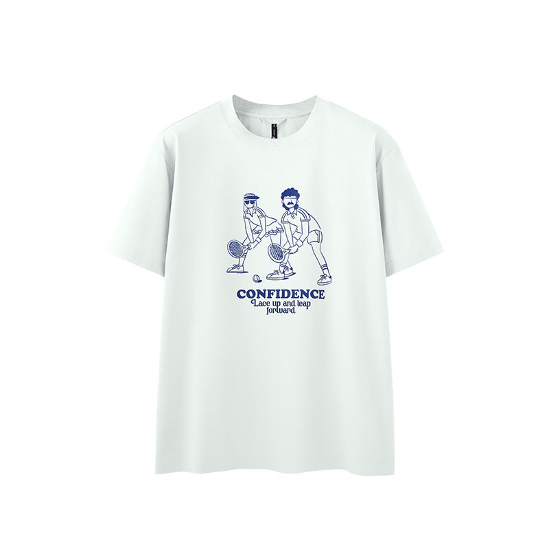 TENNIS PRINT T-SHIRT