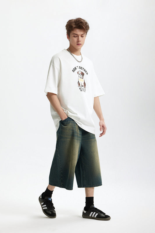 BULLDOG FUN PRINT T-SHIRT