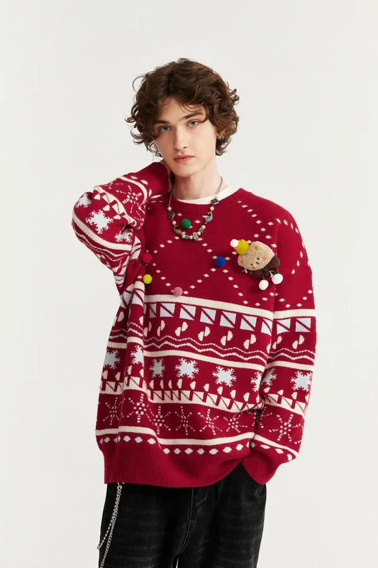 HEY BEAR-CHRISTMAS SWEATER TIOB